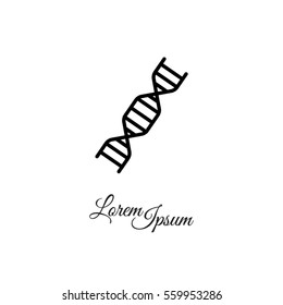 Web line icon. DNA molecule