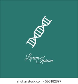 Web line icon. DNA molecule