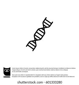 Web line icon. DNA molecule