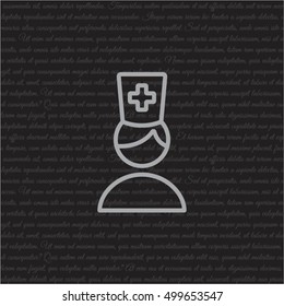 Web line icon. Doctor
