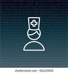 Web line icon. Doctor