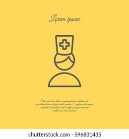 Web line icon. Doctor