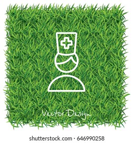 Web line icon. Doctor