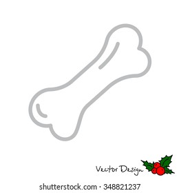 Web line icon. Dog Bone.