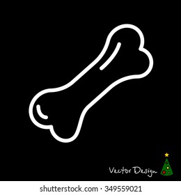 Web line icon. Dog Bone.