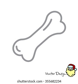 Web line icon. Dog Bone.