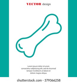 Web line icon. Dog Bone.