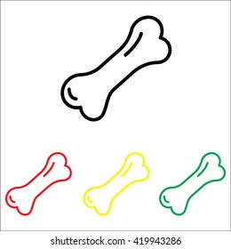 Web line icon. Dog Bone.