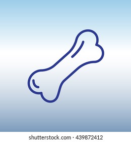 Web line icon. Dog Bone.