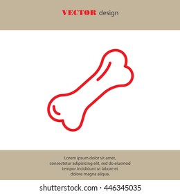 Web line icon. Dog Bone.
