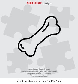 Web line icon. Dog Bone.