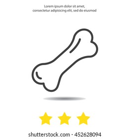 Web line icon. Dog Bone.