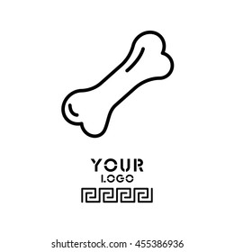Web line icon. Dog Bone.