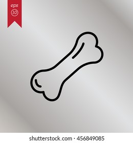 Web line icon. Dog Bone.