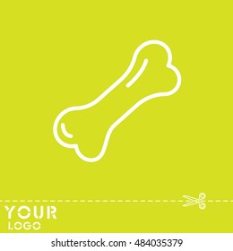 Web line icon. Dog Bone.