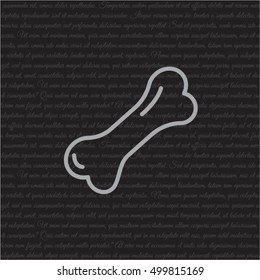 Web line icon. Dog Bone.