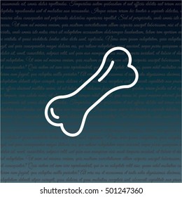 Web line icon. Dog Bone.