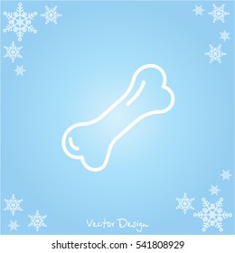 Web line icon. Dog Bone.
