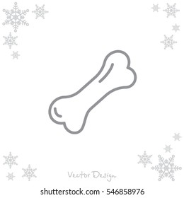 Web line icon. Dog Bone.