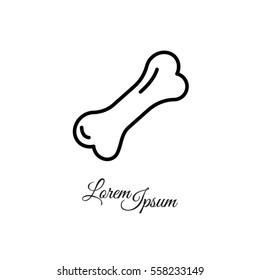 Web line icon. Dog Bone.