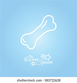 Web line icon. Dog Bone.