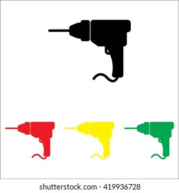 Web line icon. Drill