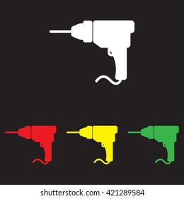 Web line icon. Drill