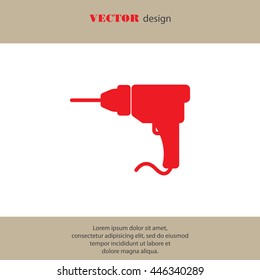 Web line icon. Drill