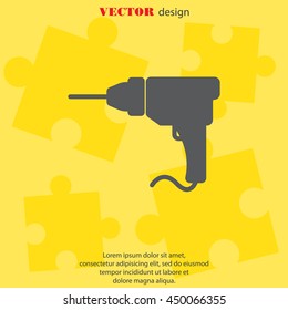Web line icon. Drill