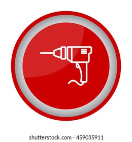 Web line icon. Drill
