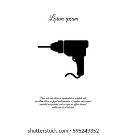 Web line icon. Drill