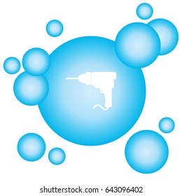 Web line icon. Drill
