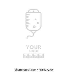 Web line icon. Drop counter
