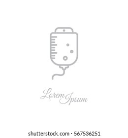 Web line icon. Drop counter
