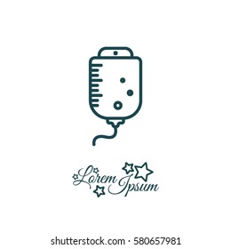 Web line icon. Drop counter