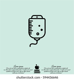 Web line icon. Drop counter