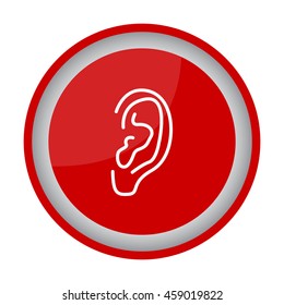 Web line icon. Ear