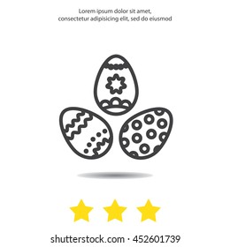 Web line icon. Easter eggs