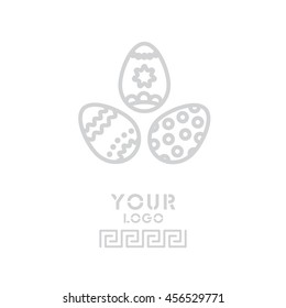 Web line icon. Easter eggs