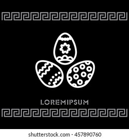Web line icon. Easter eggs