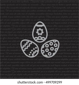 Web line icon. Easter eggs