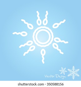 Web line icon. Egg and sperm.