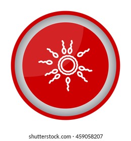 Web line icon. Egg and sperm.