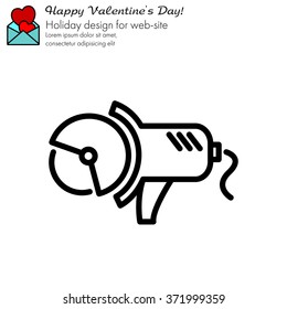 Web line icon. Electric angle grinder
