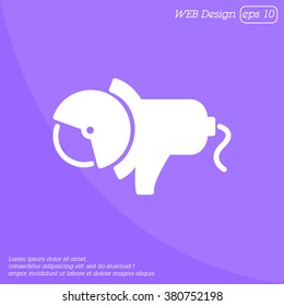 Web line icon. Electric angle grinder