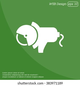 Web line icon. Electric angle grinder