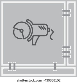 Web line icon. Electric angle grinder
