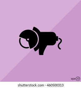 Web line icon. Electric angle grinder