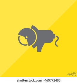 Web line icon. Electric angle grinder