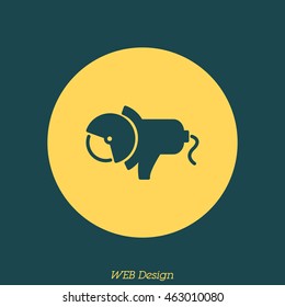 Web line icon. Electric angle grinder